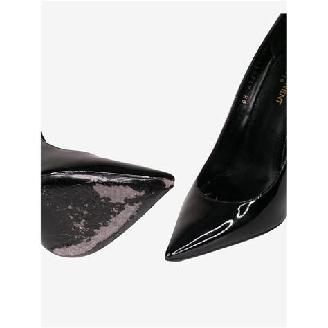 Scarpette Gucci in Vernice Nero taglia 39 EU 